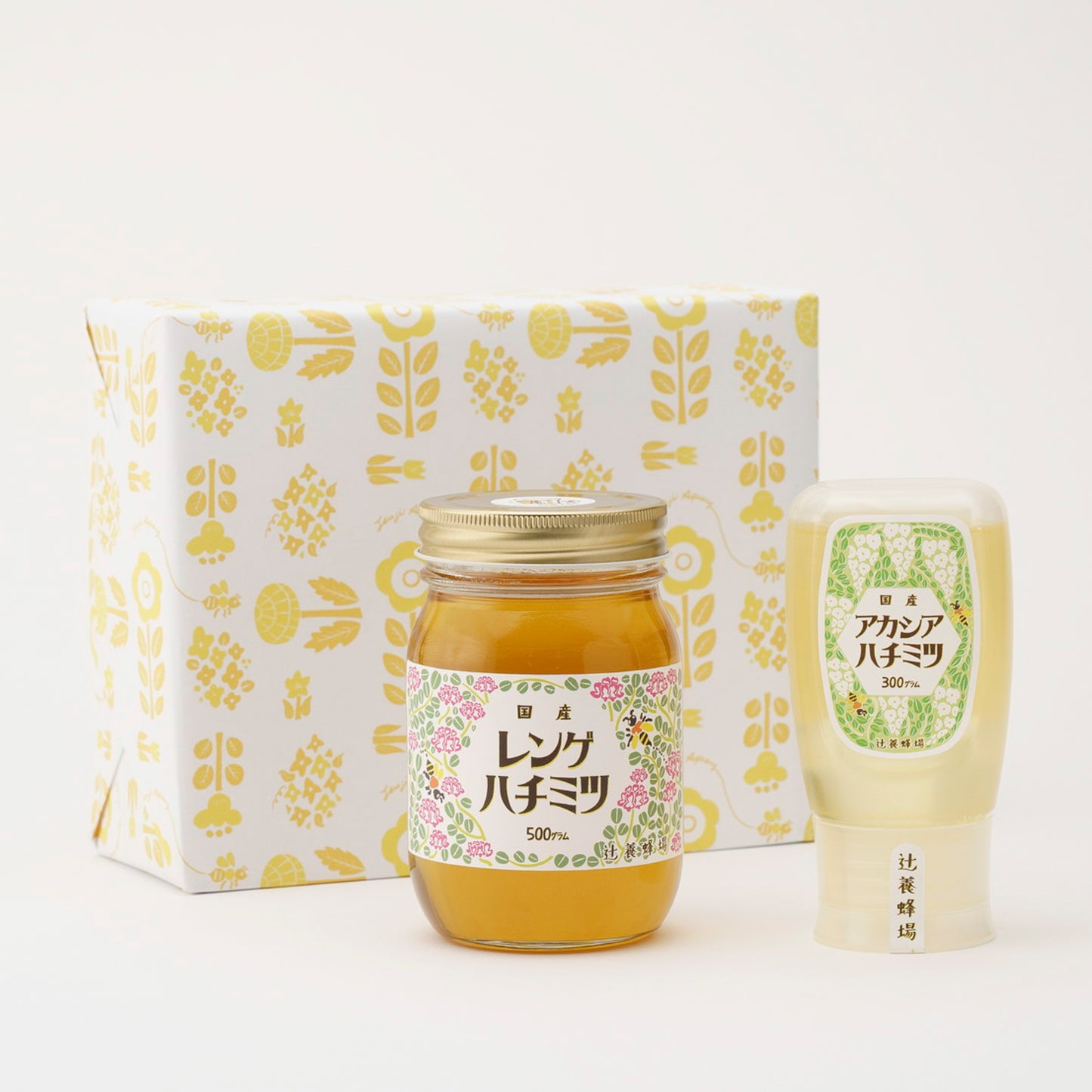 レンゲハチミツ(500g) + アカシアハチミツ(300g)