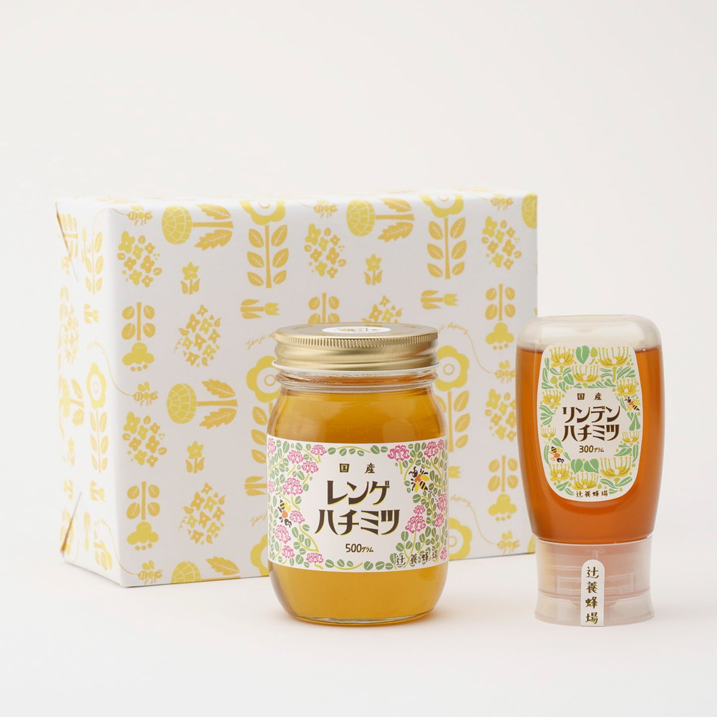 レンゲハチミツ(500g) + リンデンハチミツ(300g)
