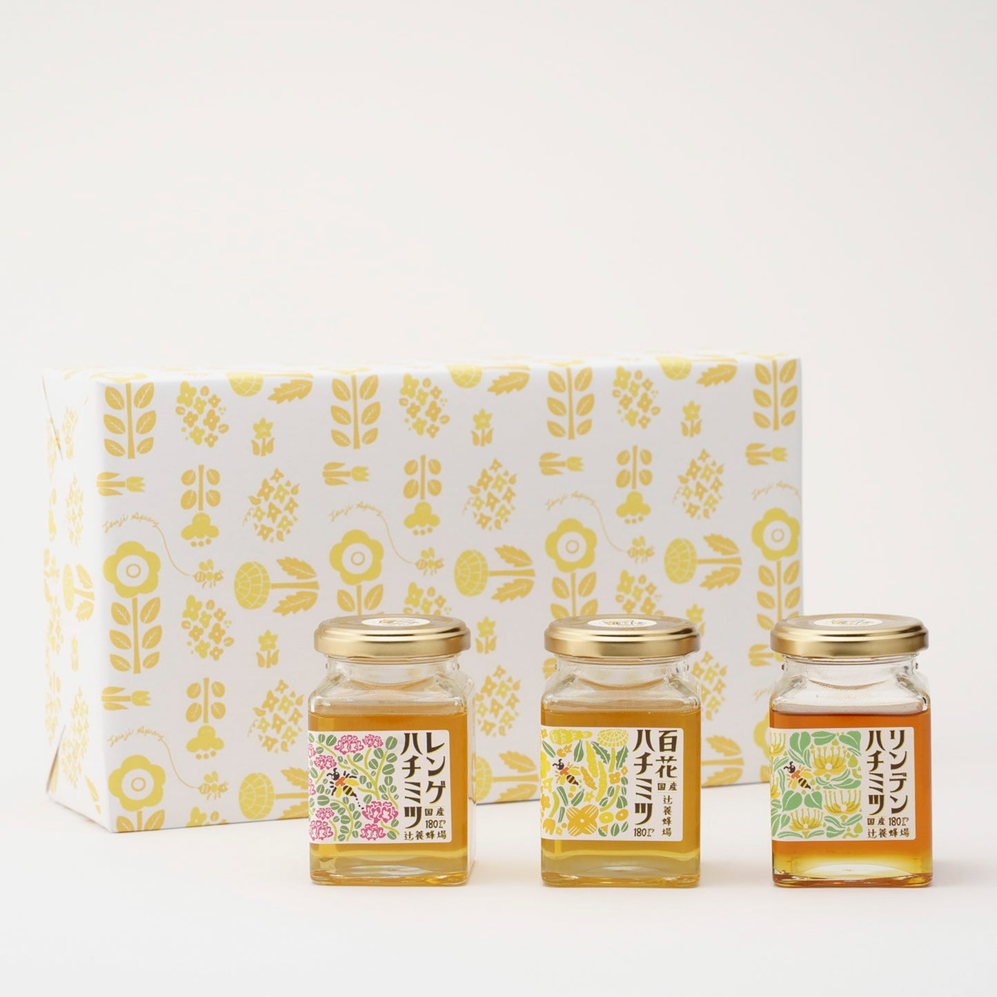 レンゲハチミツ・百花ハチミツ・リンデンハチミツ/180g×3セット
