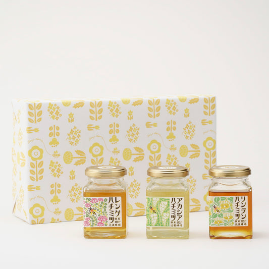 レンゲハチミツ・アカシアハチミツ・リンデンハチミツ/180g×3セット
