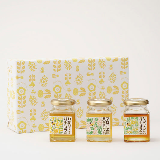 百花ハチミツ・マロニエハチミツ・リンデンハチミツ/180g×3セット