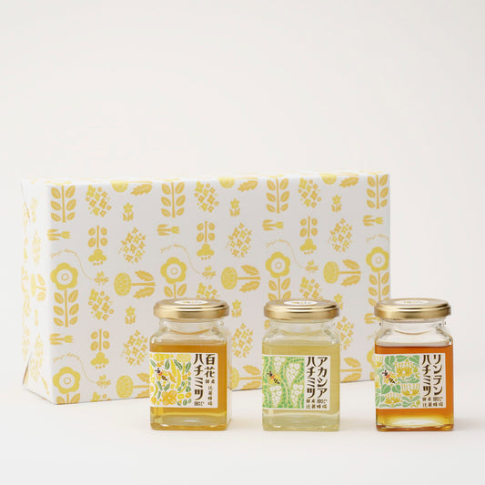 百花ハチミツ・アカシアハチミツ・リンデンハチミツ/180g×3セット