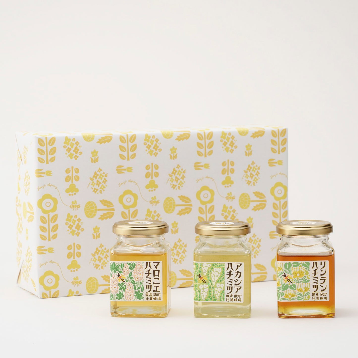 マロニエハチミツ・アカシアハチミツ・リンデンハチミツ/180g×3セット