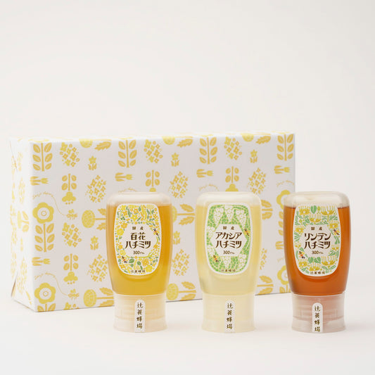百花ハチミツ・アカシアハチミツ・リンデンハチミツ/300g×3セット