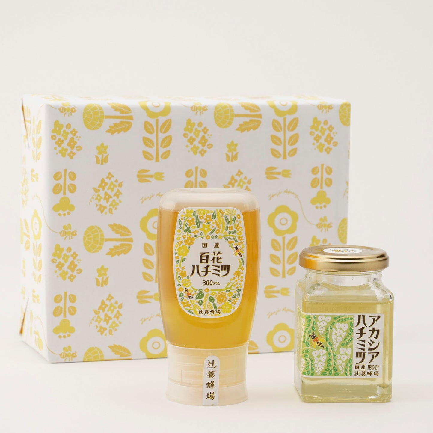 百花ハチミツ(300g) + アカシアハチミツ(180g)