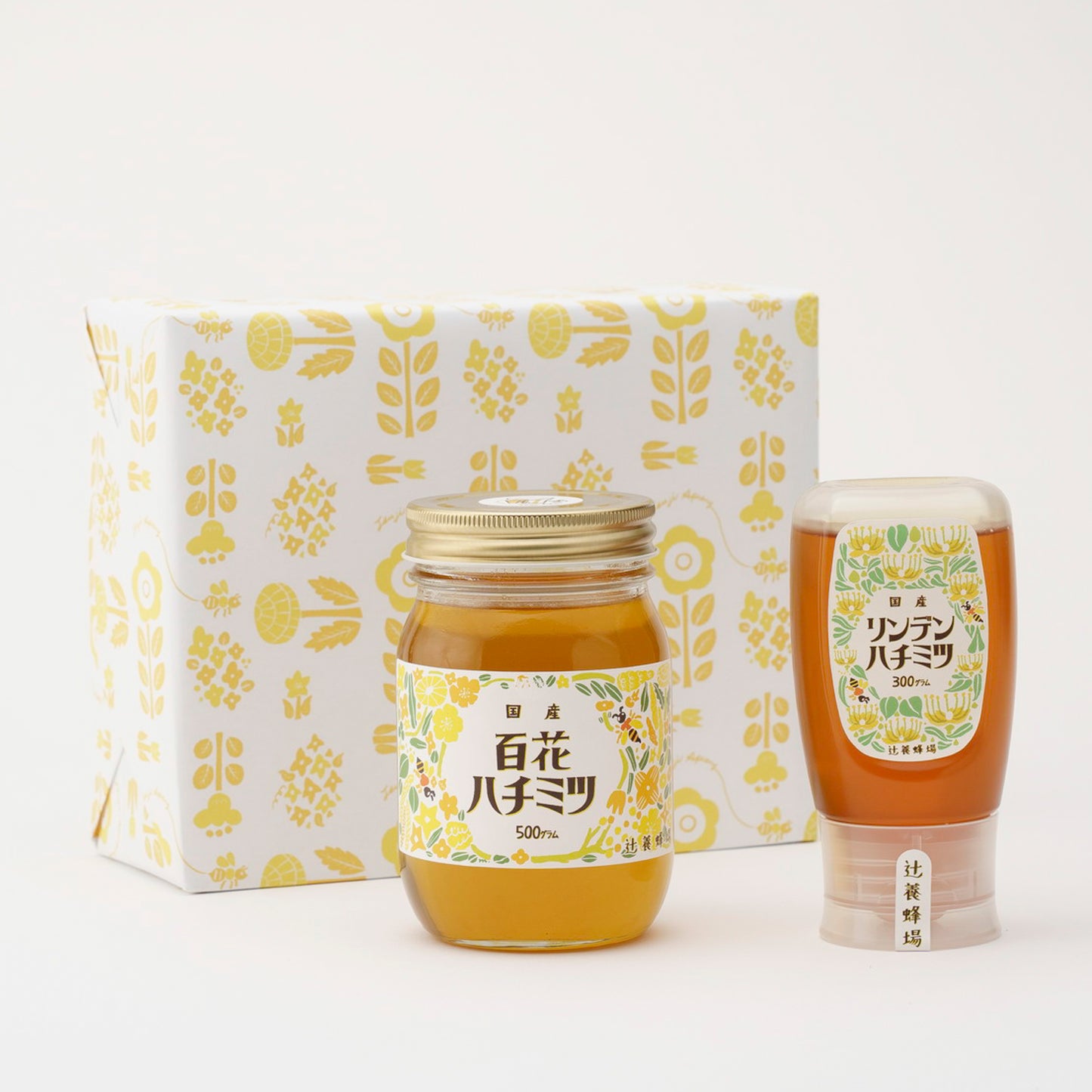 百花ハチミツ(500g) + リンデンハチミツ(300g)