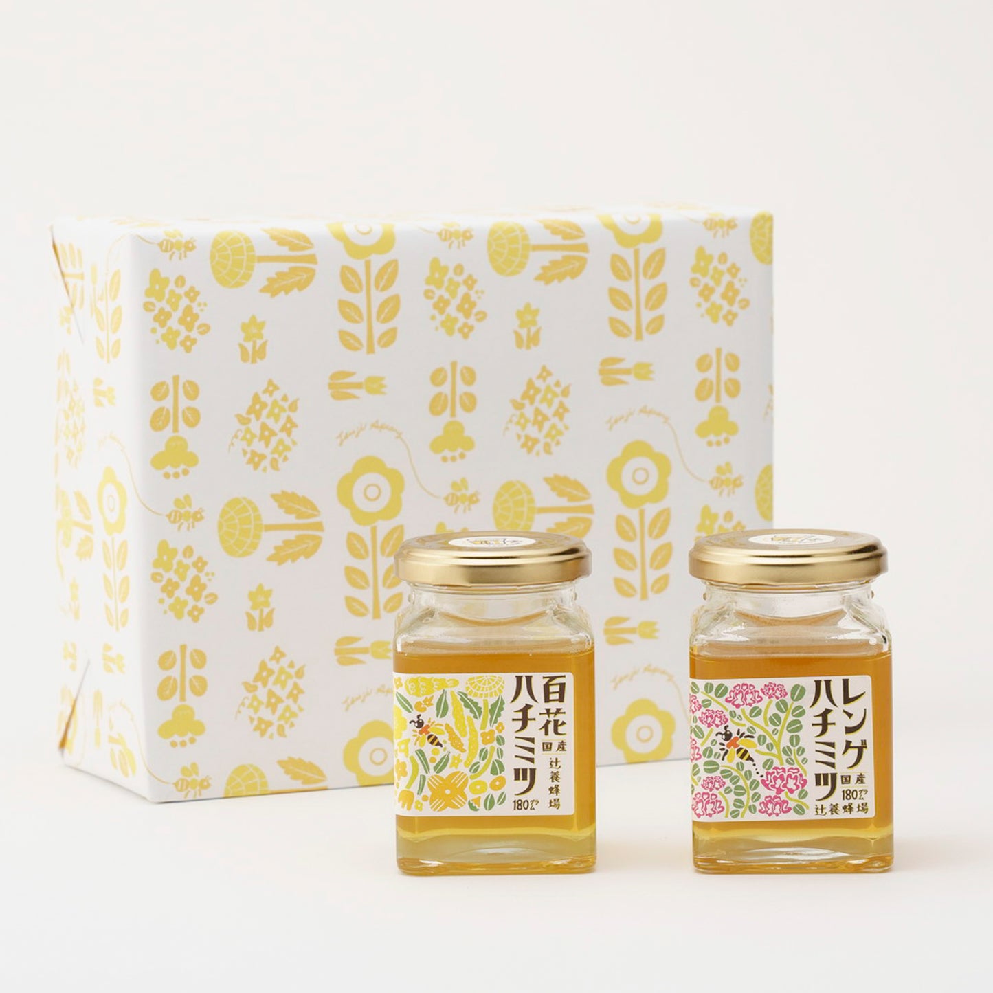 レンゲハチミツ + 百花ハチミツ／180g×2セット