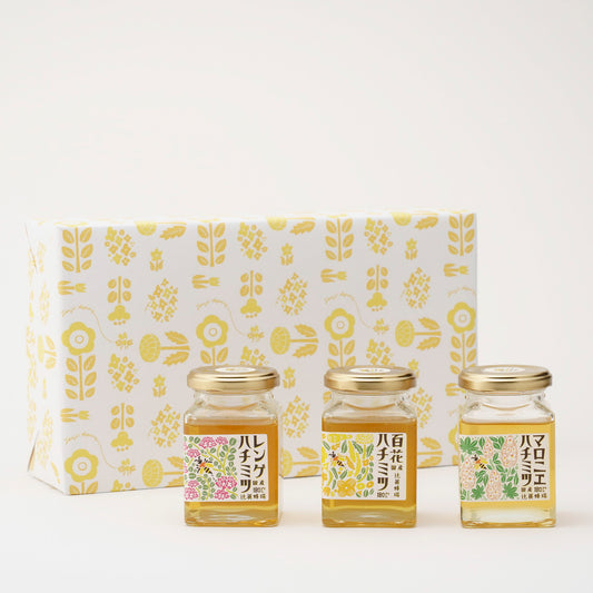 レンゲハチミツ・百花ハチミツ・マロニエハチミツ／180g×3セット