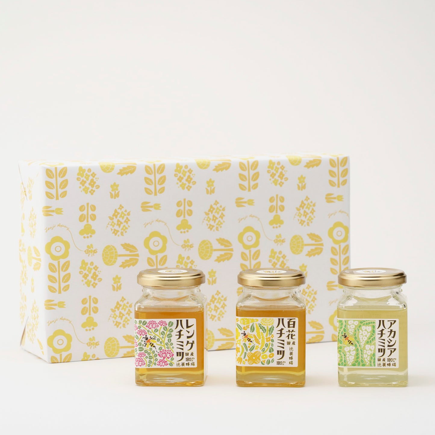 レンゲハチミツ・百花ハチミツ・アカシアハチミツ／180g×3セット