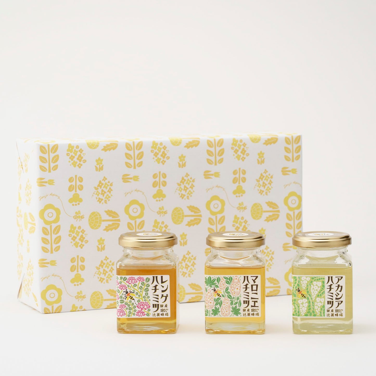レンゲハチミツ・マロニエハチミツ・アカシアハチミツ／180g×3セット