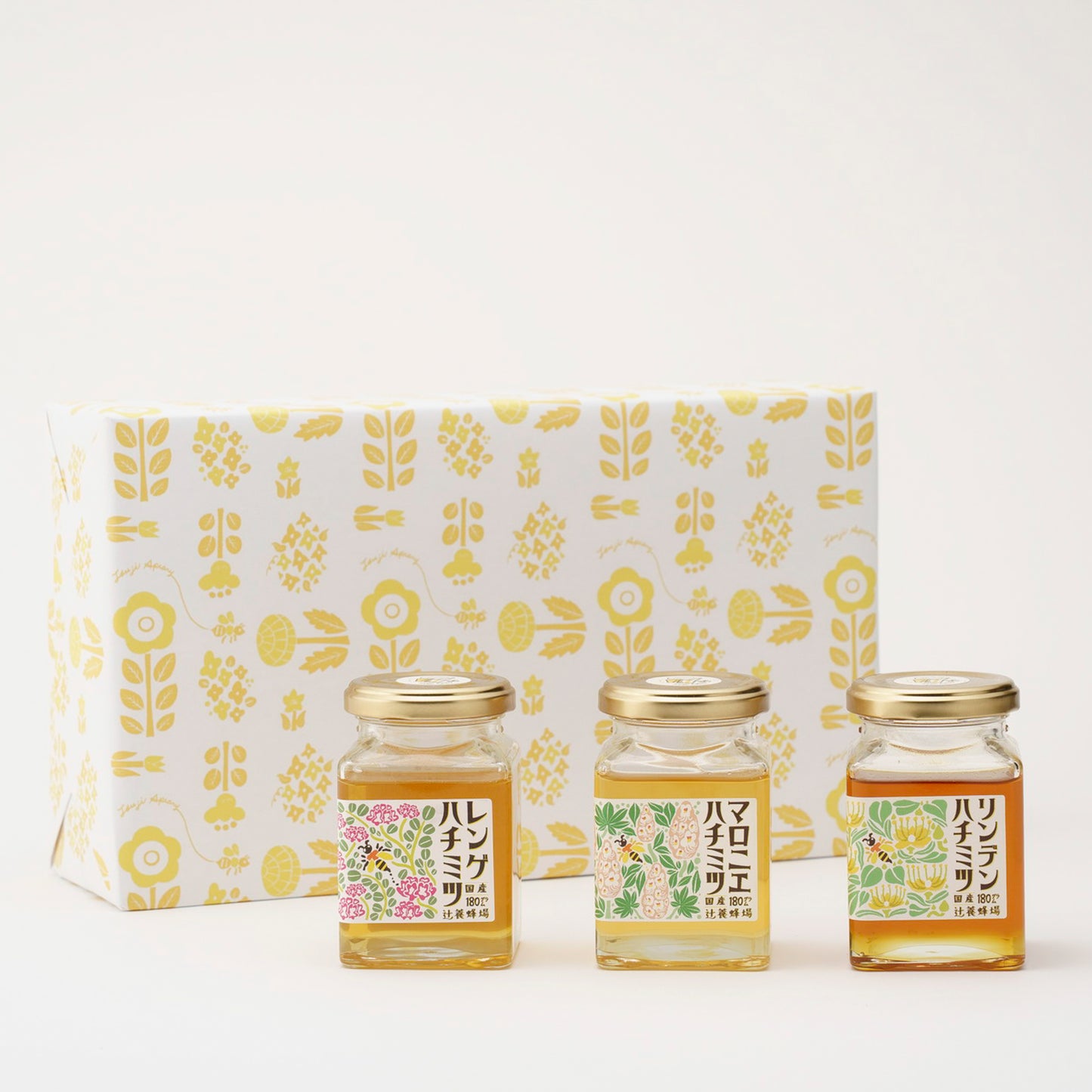 レンゲハチミツ・マロニエハチミツ・リンデンハチミツ／180g×3セット