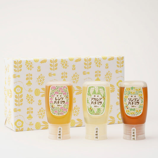 レンゲハチミツ・アカシアハチミツ・リンデンハチミツ／300g×3セット